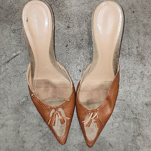 ANN TAYLOR Vintage Mules - Picture 1 of 9